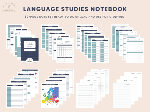 Language Learning Packet (blue)