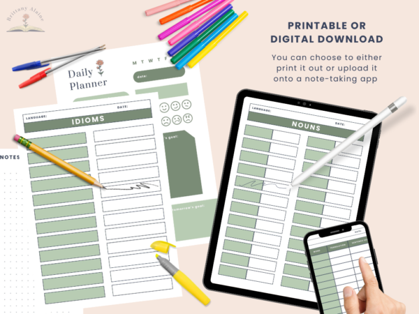 Language Learning Packet (green) - Image 3