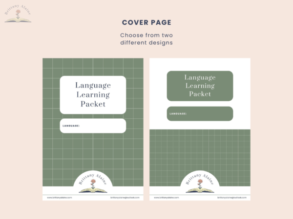 Language Learning Packet (green) - Image 4