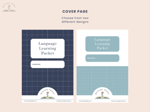 Language Learning Packet (blue) - Image 5