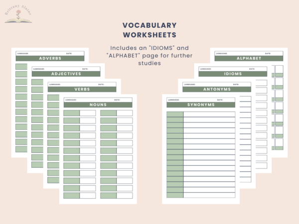 Language Learning Packet (green) - Image 6